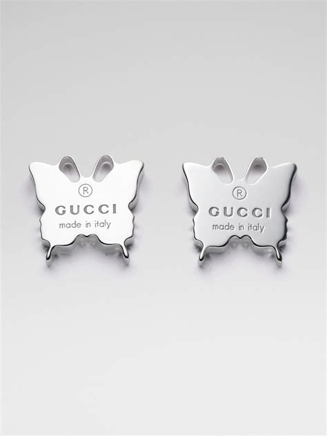 gucci flower earring|Gucci butterfly earrings.